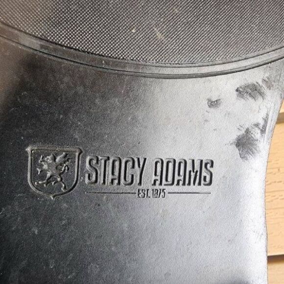 Stacy Adams Black Suede Leather Oxford Men’s 11 Lace-Up Dress Shoe Smart Casual - Picture 8 of 10